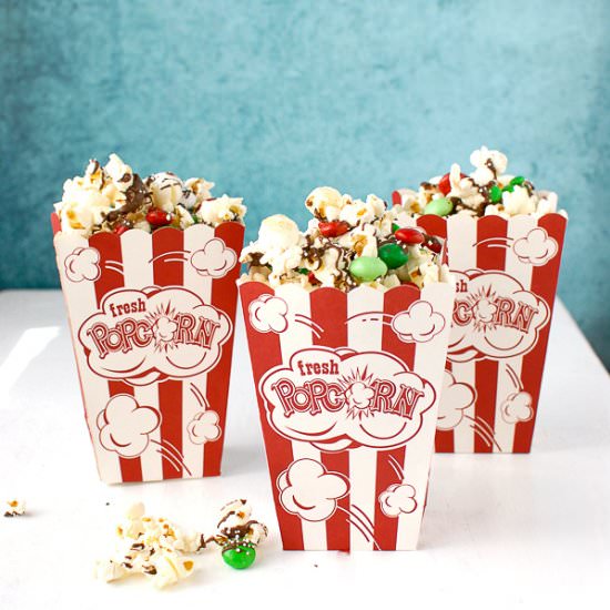 Chocolate-Peppermint Popcorn Mix - Recipe photo by boulderlocavore