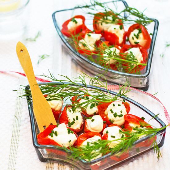 Cream Cheese-Stuffed Cherry Peppers - Recipe photo by nancy baggett-kitchenlane