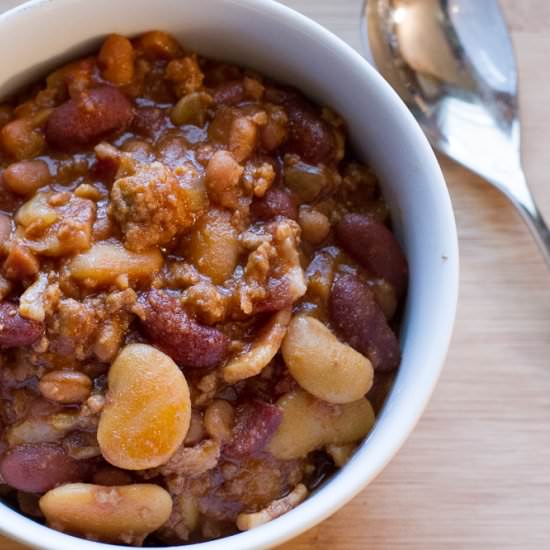 Crockpot Baked Beans - Recipe photo by prairiecalifornian