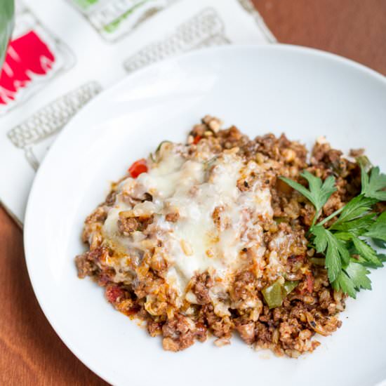 Stuffed Pepper Casserole - Recipe photo by prairiecalifornian