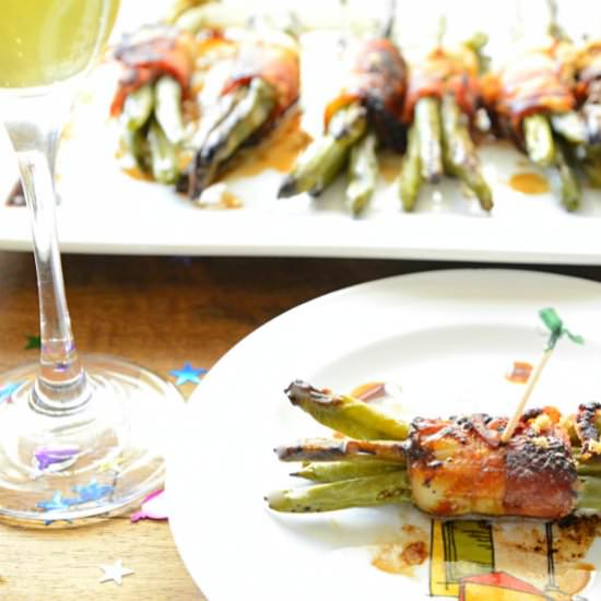 Green Bean Bacon Bundle Appetizers - Recipe photo by Kitchengetaway