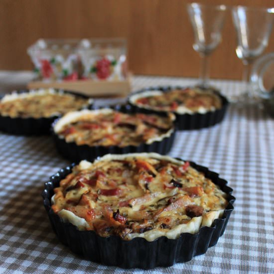 Mushrooms and Bacon Quiche - Recipe photo by Natalia_cocina