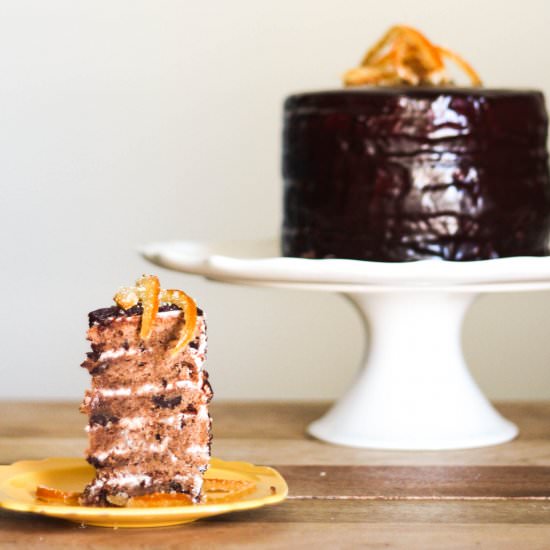 Chocolate Chip Grand Marnier Cake - Recipe photo by ProbablyBaking