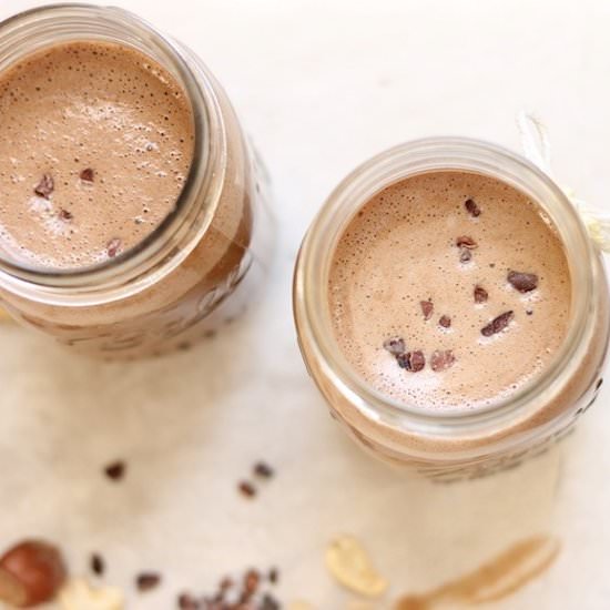 Raw Cacao Hazelnut Coffee Smoothie - Recipe photo by Healthyummies