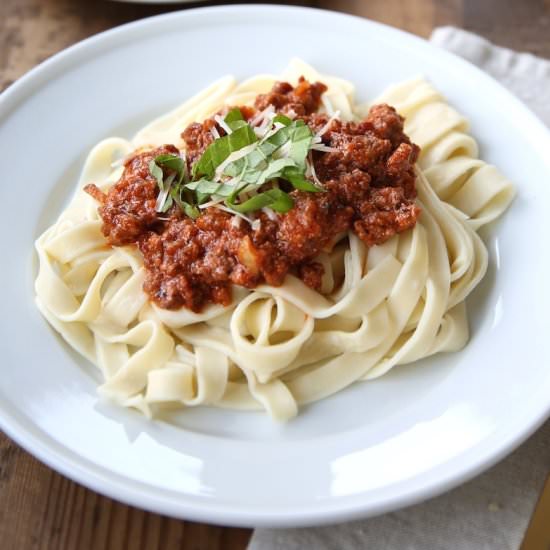 Pasta Bolognese - Recipe photo by CoordinatelyYours