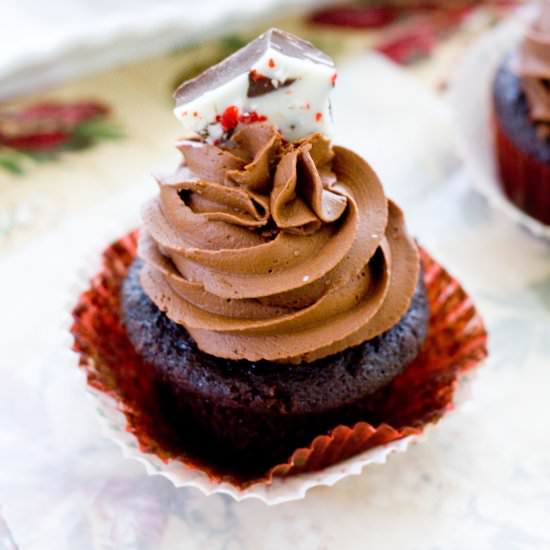 Peppermint Mocha Cupcakes - Recipe photo by a latte food