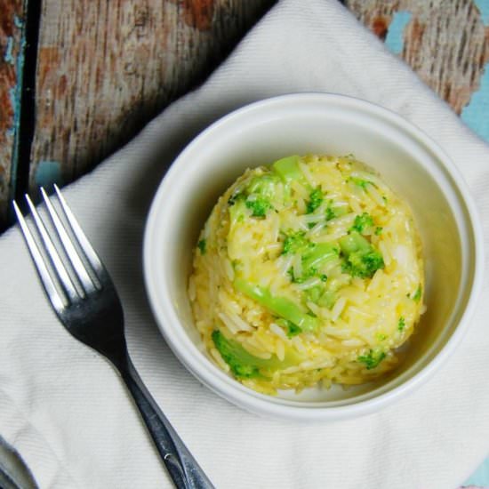 Cheesy Broccoli Rice {for One} - Recipe photo by Stephanickety