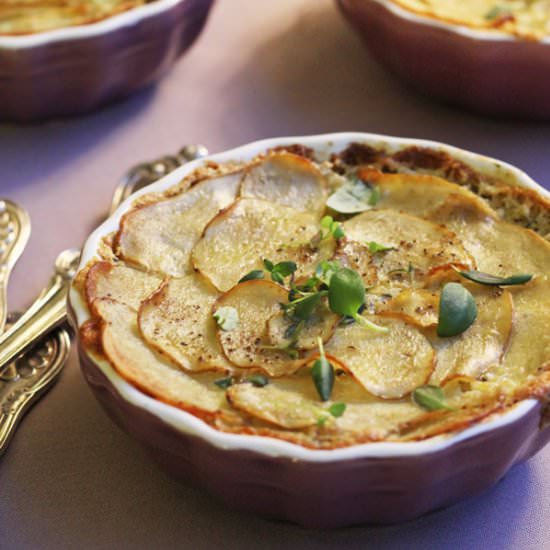 Creamy Potato Gratin - Recipe photo by Elegantlyvegan