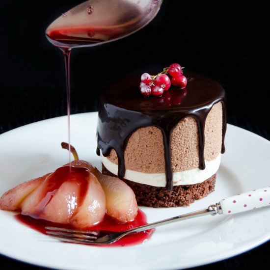 Dark Chocolate Mousse Cakes - Recipe photo by PastryWorkshop