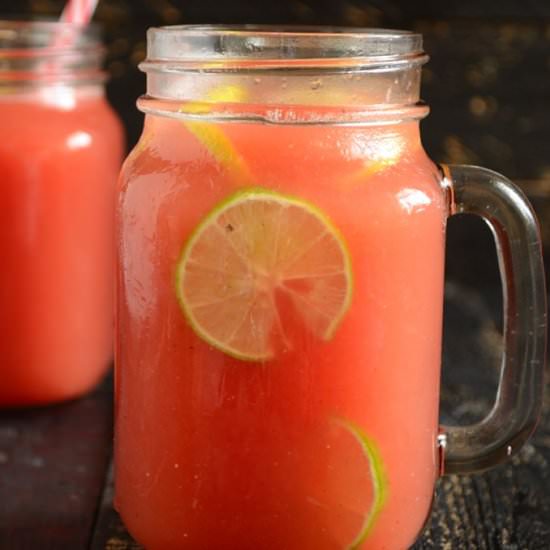 Watermelon Lemonade Mocktail - Recipe photo by currytrail