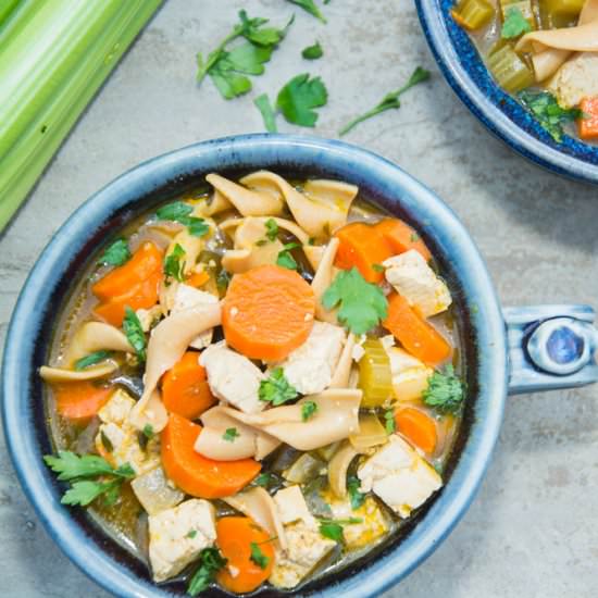 Tofu Noodle Soup - Recipe photo by focusedonfit