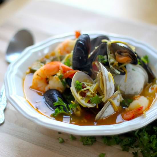 Seafood Fideos - Recipe photo by jenessasdinners
