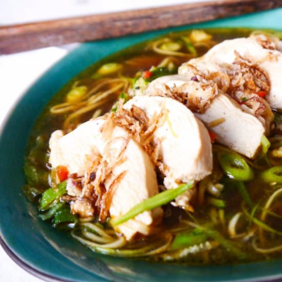 Zucchini noodles in ginger chilli - Recipe photo by loloslittlekitchen