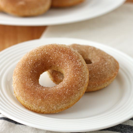 Baked Cinnamon Doughnuts - Recipe photo by erinblueburke