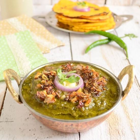 Sarson ka saag - Recipe photo by currytrail