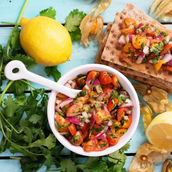 Cape Gooseberry Pico De Gallo - Recipe photo by Food Gays