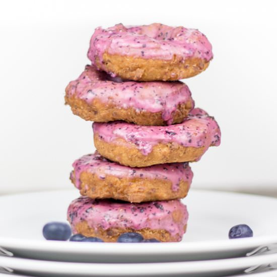 Blueberry Peppered Corn Doughnuts - Recipe photo by SouthernFATTY