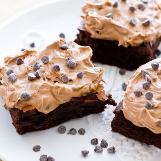 Mocha Chip Brownies - Recipe photo by a latte food