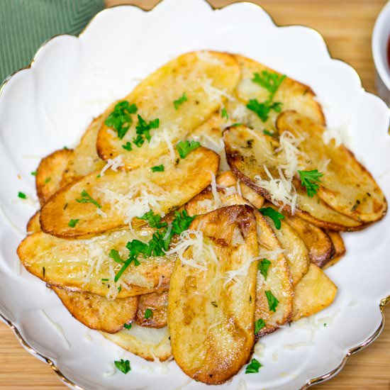 Baked Potato Slices - Recipe photo by Delicious Meets Healthy