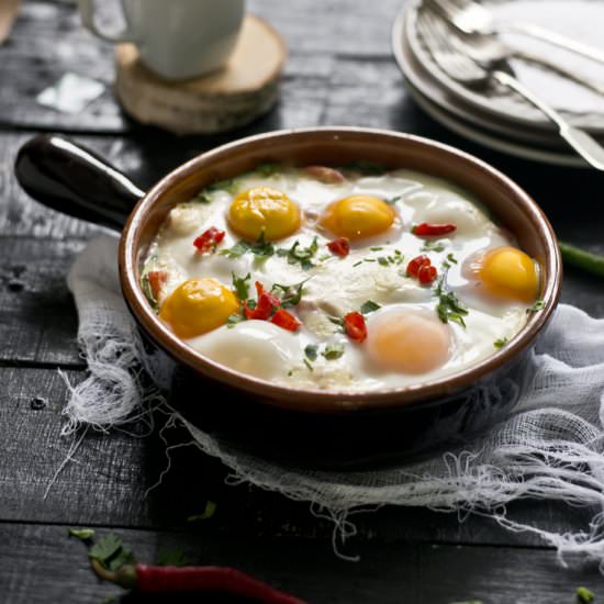 Baked Eggs - Recipe photo by Kuchenneszalenstwa