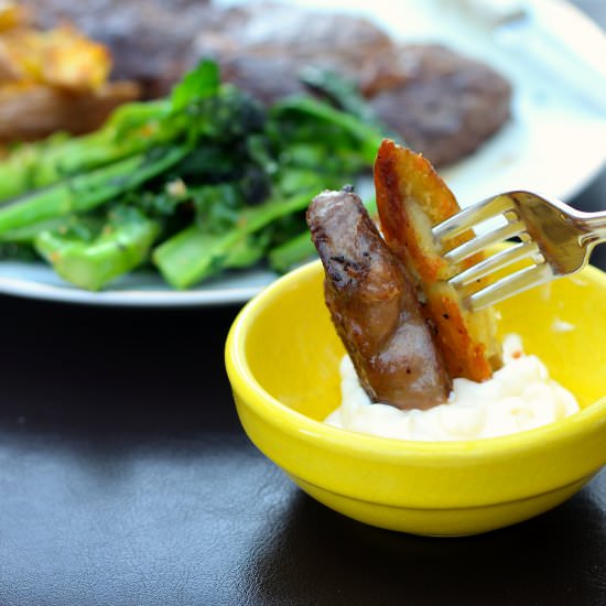 Cheater’s Steak and Chips - Recipe photo by FancyAssFood