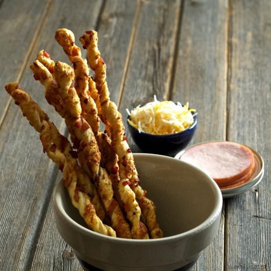 Canadian Bacon Cheese Straws - Recipe photo by simply sated