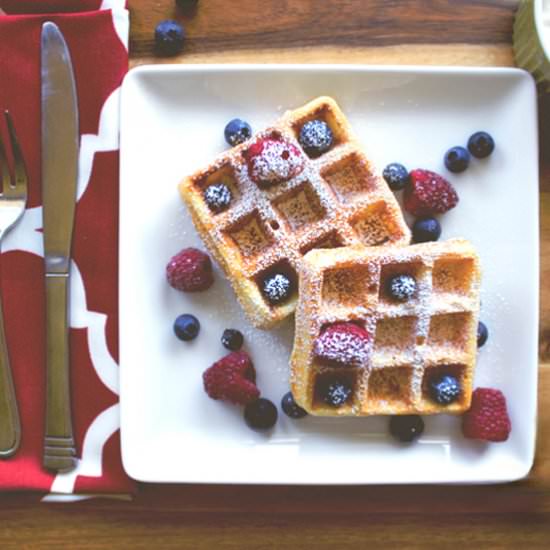 Classic Waffles - Recipe photo by TheNoshingBride