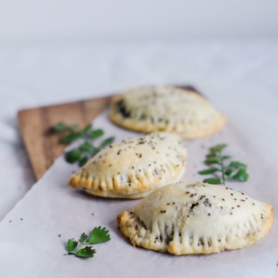 Vegetarian hand pies - Recipe photo by atilio