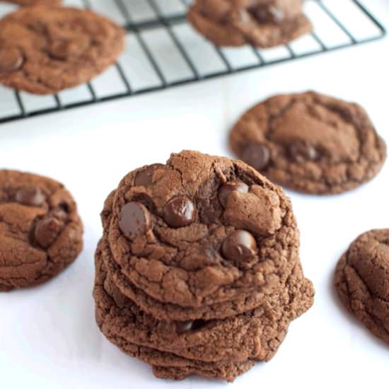 Nutella Espresso Chocolate Cookies - Recipe photo by LSFoster2