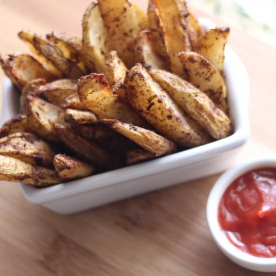 Baked Potato Wedges - Recipe photo by Boriville
