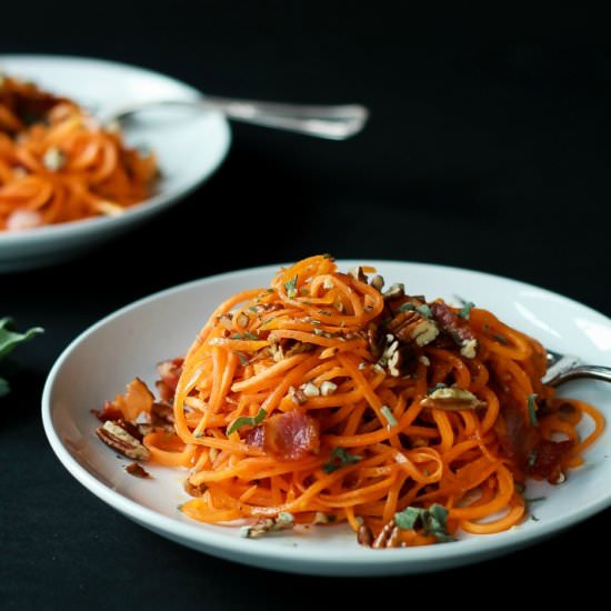 Sweet Potato Noodles w/ Sage Butter - Recipe photo by joyfulhealthyeats