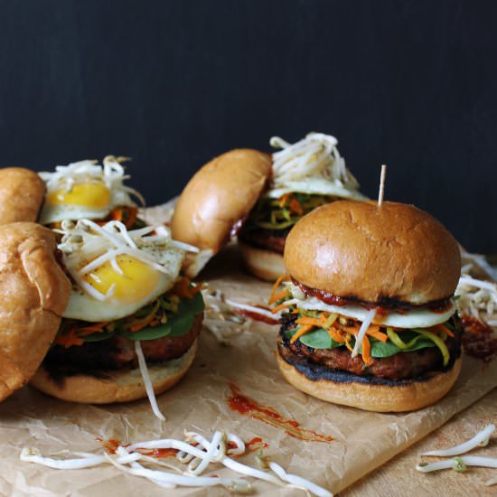 Bibimbap Pork Burgers - Recipe photo by My Diary of Us