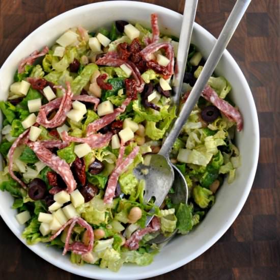 Italian Chopped Salad for Two - Recipe photo by PinchandSwirl