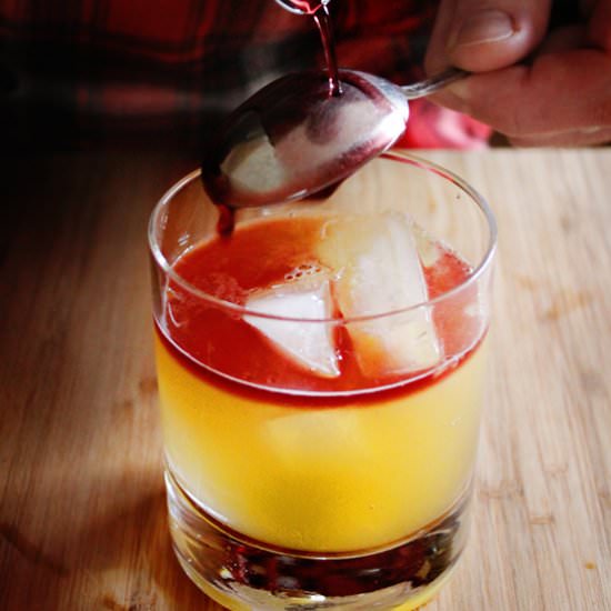 New York Sour cocktail - Recipe photo by Rhubarbarians