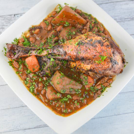 Braised Turkey Leg Stew - Recipe photo by foodefile