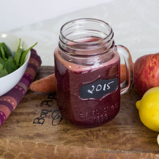 Beetroot and Carrot Super-Drink - Recipe photo by healthyeatsforall