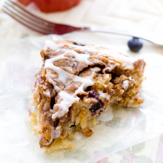Apple Blueberry Coffee Cake - Recipe photo by a latte food