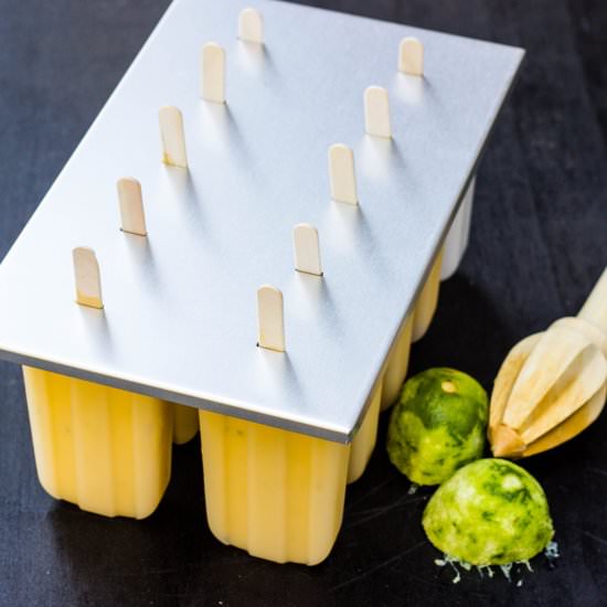 Mango and Lime Popsicles - Recipe photo by Frankiesfeast