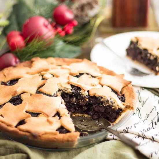 Paleo Raisin Pie - Recipe photo by The Healthy Foodie