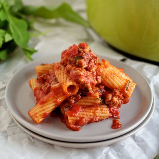 One Pot Spicy Tomato Pasta - Recipe photo by lifeasastrawberry