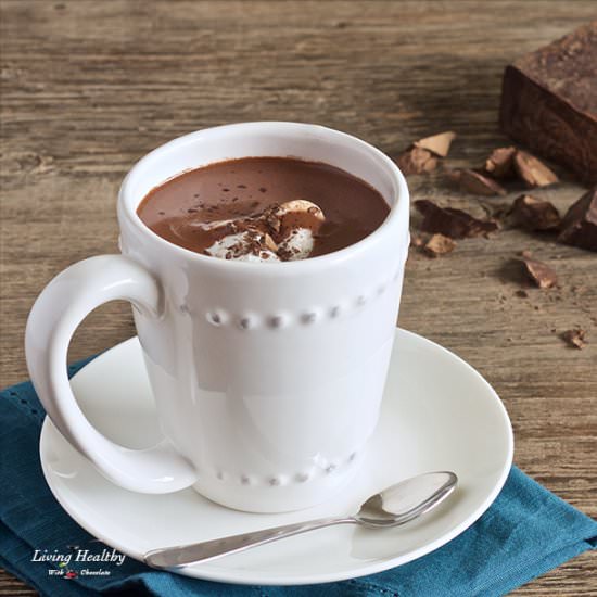 Healthy Homemade Hot Chocolate - Recipe photo by Living Healthy With Chocolate
