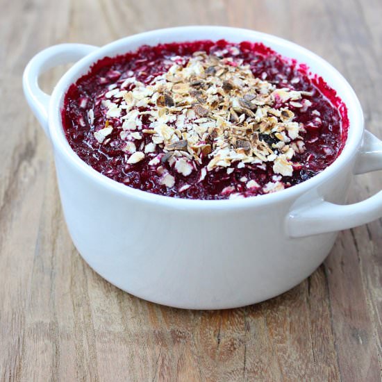 Breakfast Berry Crumble - Recipe photo by TheFitFoodie