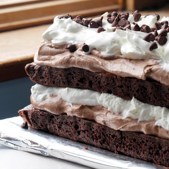 Brownie Mousse Torte - Recipe photo by TheKitchenWhisperer