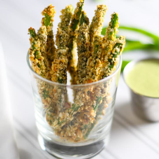 Crispy Baked Green Bean Fries - Recipe photo by platingsandpairings