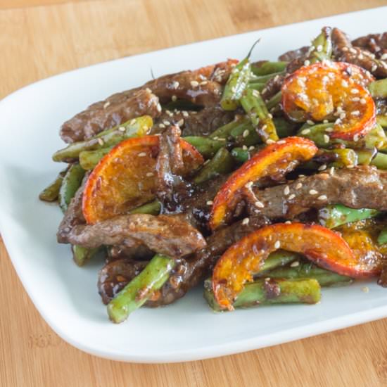 Beef Stir Fry with Tangerines - Recipe photo by LK529