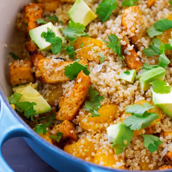 light citrus chicken quinoa salad - Recipe photo by littlespicejar