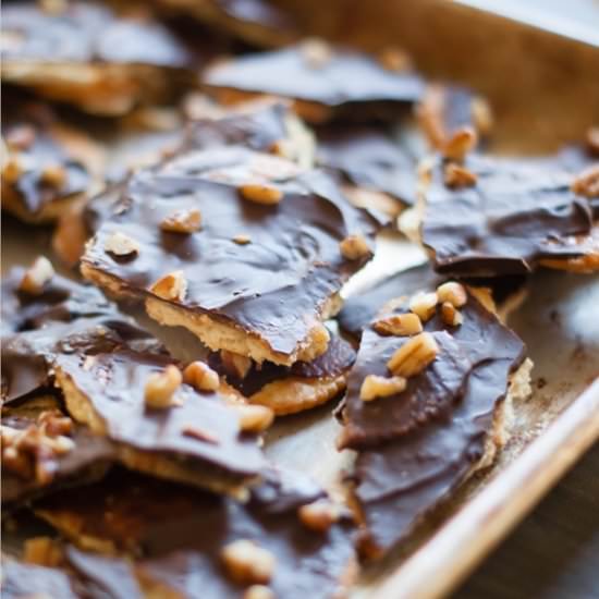 Ritz Cracker Toffee - Recipe photo by bridget350
