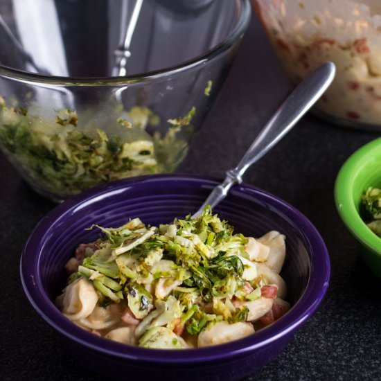 Tortellini with Cauliflower Sauce - Recipe photo by Chattavore