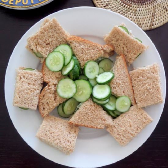 Cucumber Finger Sandwiches - Recipe photo by Joybee