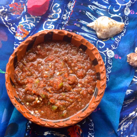 Salsa Roja - Recipe photo by oliveoilandlemons